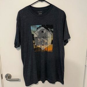 Billabong Men's Charcoal Graphic Tee